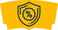 shield with % sign