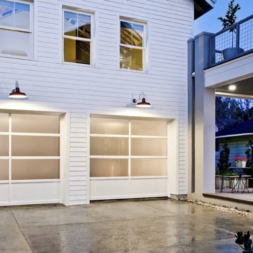 glass gaeage doors