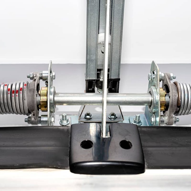 garage door torsion springs connected to center brackets