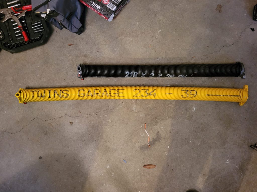 duramaster twins garage doors springs vs a standard torsion spring of the same fit